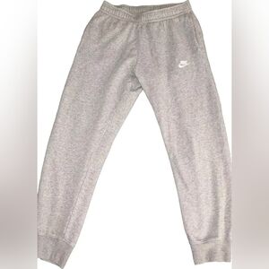 Small Men Nike Sweatpants Grey Sportswear Club Fleece Jogger Grey Size S